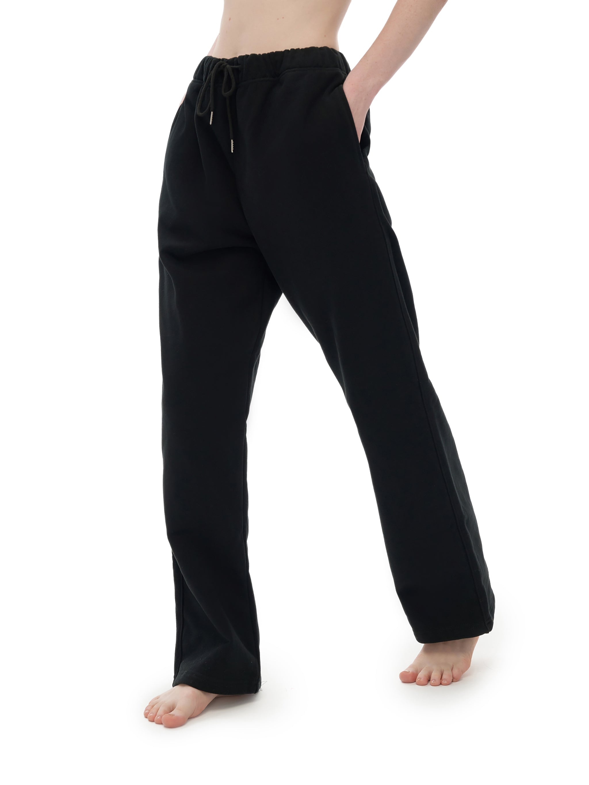 JDS Heavyweight Fleece Uncuffed Trackies (Dark)